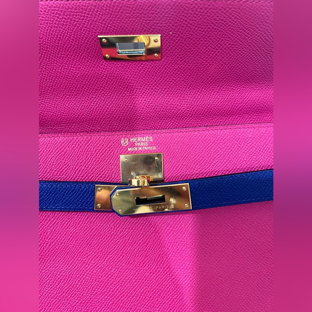 🏆💐HOST PICK💐🏆🩷💙Hermès Kelly 28 Epsom Leather Bag With Gold Hardware🩷💙 - Picture 17 of 17